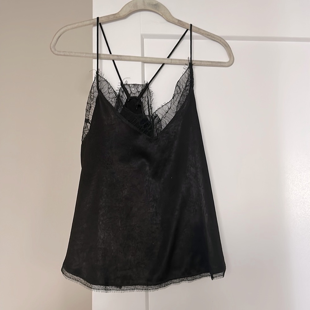 Silk storia lace tank top